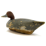 Vintage REDHEAD DRAKE DUCK DECOY Early WILDFOWLER Signed LDB Old Saybrook c.1940
