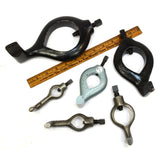 Vintage LATHE DOG Lot of 6 Unbranded Dogs MIXED SIZES 3/4"-3" #'s 301, 401 & 601