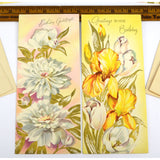 Vintage GREETING CARD Lot; 5 Blank Cards GET WELL Thinking Of You HAPPY BIRTHDAY