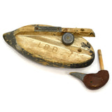 Vintage REDHEAD DRAKE DUCK DECOY Early WILDFOWLER Signed LDB Old Saybrook c.1940