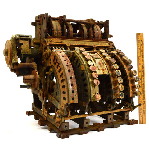 Antique CASH REGISTER *For Parts/Display* SAVED FROM SCRAPYARD! Steampunk GEARS!