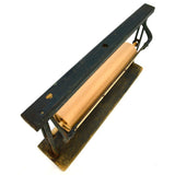 Vintage BUTCHER PAPER DISPENSER CUTTER 15" Roll OLD GREEN PAINT Superb Patina!!