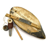 Vintage REDHEAD DRAKE DUCK DECOY Early WILDFOWLER Signed LDB Old Saybrook c.1940