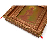 Antique ORIGINAL RISQUE ART "LUCAS" PAINTING Wallpaper Canvas TOPLESS-NUDE WOMAN