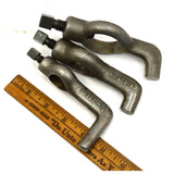 Vintage LATHE DOG Lot of 6 Unbranded Dogs MIXED SIZES 3/4"-3" #'s 301, 401 & 601