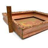 Antique ORIGINAL RISQUE ART "LUCAS" PAINTING Wallpaper Canvas TOPLESS-NUDE WOMAN