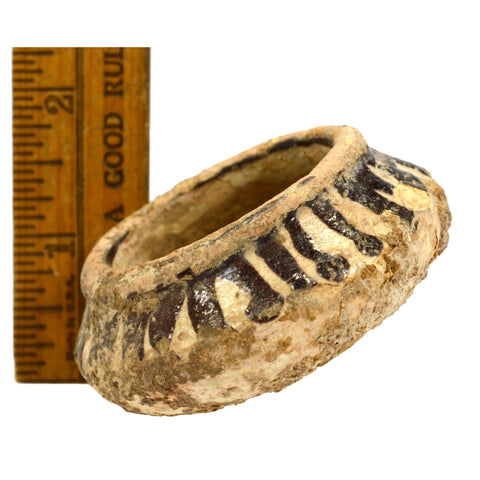 Ancient PRE-COLUMBIAN POTTERY BOWL Tiny/Small CHANCAY PERU VESSEL