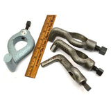 Vintage LATHE DOG Lot of 6 Unbranded Dogs MIXED SIZES 3/4"-3" #'s 301, 401 & 601