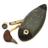 Vintage REDHEAD DRAKE DUCK DECOY Early WILDFOWLER Signed LDB Old Saybrook c.1940