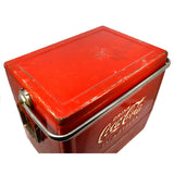 Vintage COKE COOLER Original "DRINK COCA-COLA IN BOTTLES" + Tray & Bottle Opener