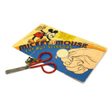 Vintage "MICKEY MOUSE CUT-OUT SCISSORS" Walt Disney, 1937 on ORIGINAL CARD-BACK!
