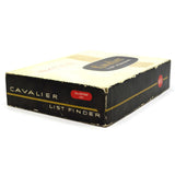 New Old Stock BATES "CAVALIER" LIST FINDER Complete in Box PATENT PENDING Silver