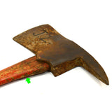 Vintage COLLINS LEGITIMUS FIRE AXE Rare SEAGRAVE PATTERN Cracked ORIGINAL HANDLE