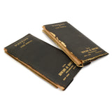 Antique 1910 PATENT DOCUMENTS John Schull JACQUARD CARD CUTTING MACHINE Lot of 2