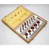 Complete! FREUD 'WOODWORKING ROUTER BIT SET' #91-100 w/ 13 Specialty Bits + BOX!