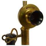 Antique KELLOGG BRASS CANDLESTICK ROTARY PHONE Folk Art Conversion to TABLE LAMP