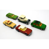 Vintage MATCHBOX SUPERFAST 1970s DIECAST CAR Lot of 5 Cars MERCEDES Ford VW GOLF