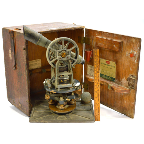 Vintage KEUFFEL & ESSER c.1958 PARAGON TRANSIT No. 74-0110 in ORIGINAL WOOD BOX!