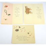 Vintage GREETING CARD Lot; 5 Blank Cards HAPPY BIRTHDAY Best Wishes SYMPATHY ++