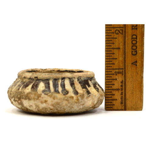 Ancient PRE-COLUMBIAN POTTERY BOWL Tiny/Small CHANCAY PERU VESSEL