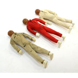 Vintage EVEL KNIEVEL (Evil) ACTION FIGURE Lot of 3 Figures + BLUE CHOPPER c.1972