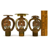 Vintage CENTRAL UPRIGHT SPRINKLER HEAD Lot of 3 Different BRASS HEADS! 1937-1954