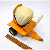 Vintage MINI TONKA TRUCK CEMENT MIXER TRAILER Orange-Yellow c.1970 PRESSED STEEL