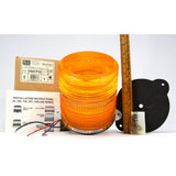 New in Box! STAR WARNING SYSTEMS Mo. 240CFQ STROBE LIGHT Color "A" Orange-Amber