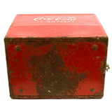 Vintage COKE COOLER Original "DRINK COCA-COLA IN BOTTLES" + Tray & Bottle Opener