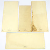 Vintage GREETING CARD Lot; 4 Blank Cards GET WELL SOON Happy Wishes CHEERY NOTE+