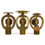 Vintage CENTRAL UPRIGHT SPRINKLER HEAD Lot of 3 Different BRASS HEADS! 1937-1954