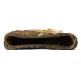 Antique CAST IRON ANDIRON FISH for Doorstop/Repurpose? JUMPING BASS Hand-Painted