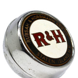 Vintage "R&H" RUBSAM & HORRMANN BREWING CO BEER TAP Chrome BALL KNOB c.1946 RARE