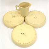 Antique WELLER POTTERY "ZONA" DUCK Lot of 4 BOWLS & CUP Child/Baby Dishes c.1920