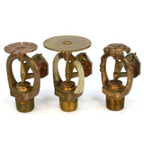 Vintage CENTRAL UPRIGHT SPRINKLER HEAD Lot of 3 Different BRASS HEADS! 1937-1954