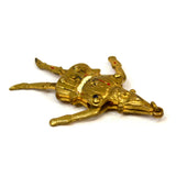Antique FAIRYTALE 'COURT JESTER / FOOL' CHARM for Bracelet ARTICULATED Gold-Gilt
