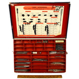 Vintage STANLEY "YANKEE" ACCESSORIES Drill Bit STOCK BOX #4130 Spiral/Push Bits