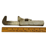 Antique WAKEFIELD NO. 7 NUT / MONKEY WRENCH 5.75" Nickel-Plated? UNLISTED! Rare!