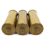 Antique GRANDFATHER CLOCK WEIGHT Lot 3 Brass Cylinder VIENNA WEIGHTS Unbranded