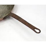 Antique TINNED COPPER SKILLET Frying Pan SIGNED "E COOPER & SONS" Atlantic City