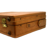 Vintage HARTMANN LUGGAGE "BELTING" LEATHER BRIEFCASE 18"x13"x5" Attache SUITCASE