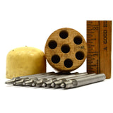 Vintage HOLE CLOSING PUNCHES Punch Set of 7 from FRANCE Watchmaker CLOCK REPAIR