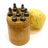 Vintage HOLE CLOSING PUNCHES Punch Set of 7 from FRANCE Watchmaker CLOCK REPAIR