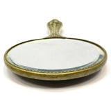 Antique GERMAN SILVER HAND MIRROR Dresser/Vanity VICTORIAN CHERUB Art Nouveau