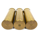 Antique GRANDFATHER CLOCK WEIGHT Lot 3 Brass Cylinder VIENNA WEIGHTS Unbranded