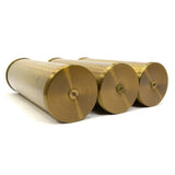 Antique GRANDFATHER CLOCK WEIGHT Lot 3 Brass Cylinder VIENNA WEIGHTS Unbranded