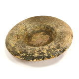 Ancient TERRACOTTA POTTERY VESSEL LID (Only) Heavy Iridescence! PRE-COLUMBIAN?