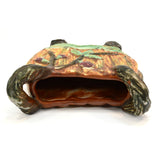 Vintage WELLER POTTERY "WARWICK" PATTERN PILLOW VASE 7.5" Footed & Handled c1920