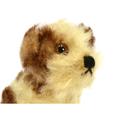 Vintage STEIFF "MOLLY" YOUNG DOG #3310,00 BROWN & WHITE 3" Sitting SWIVEL HEAD!