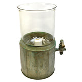 Vintage FOLK ART AQUARIUM or PUNCH BOWL? Homemade 3-GAL PYREX + COPPER BASE Odd!